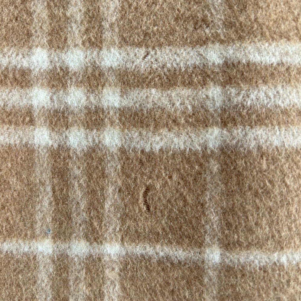 Talbots Coat Jacket tan cream windowpane plaid size 1X - Picture 14 of 15